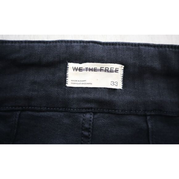 We The Free x FP OB2233809 Women's Sz 33 Onyx Black Jayde Crop Flare Jeans - Picture 3 of 14